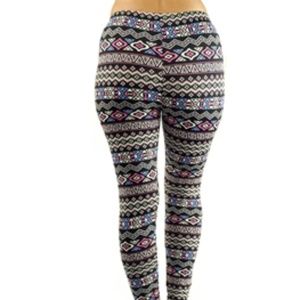 Womens Aztec Tribal print leggings pants bottoms